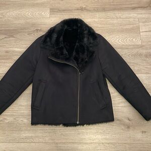 Faux Fur Sherpa Teddy Jacket